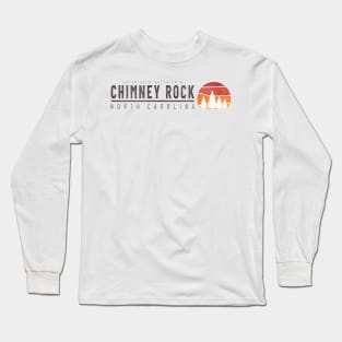 Visiting NC Mountain Cities Chimney Rock, NC Camping Long Sleeve T-Shirt